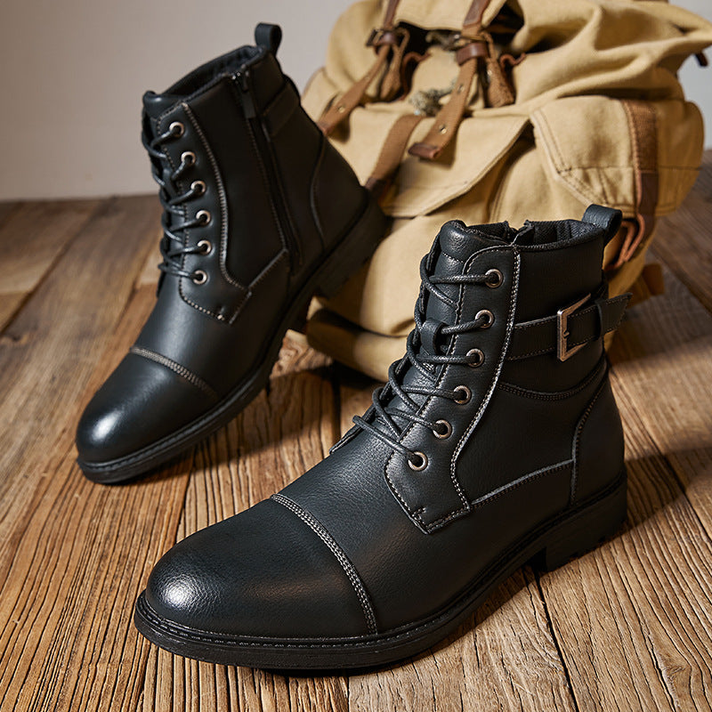 Worker Boot Men's Retro Lace Up High-top Martin Boots