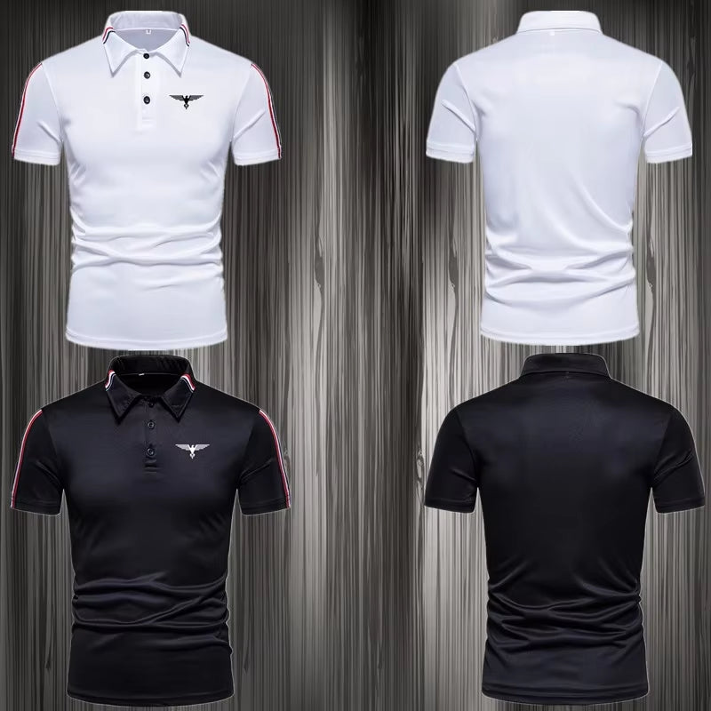 Brand New Fashion All-Match Slim Casual Polo Shirt Men'S Short-Sleeved Polo Shirt