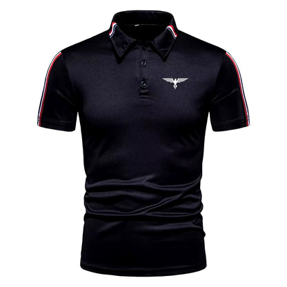 Brand New Fashion All-Match Slim Casual Polo Shirt Men'S Short-Sleeved Polo Shirt