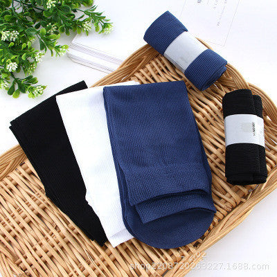 Summer Men's Stockings Short And Thin Mid-Tube Business Socks Men's Bamboo Fiber Stall Gifts