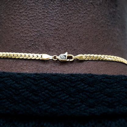 South Beach Cuban™ Chain in Yellow Gold- 5Mm