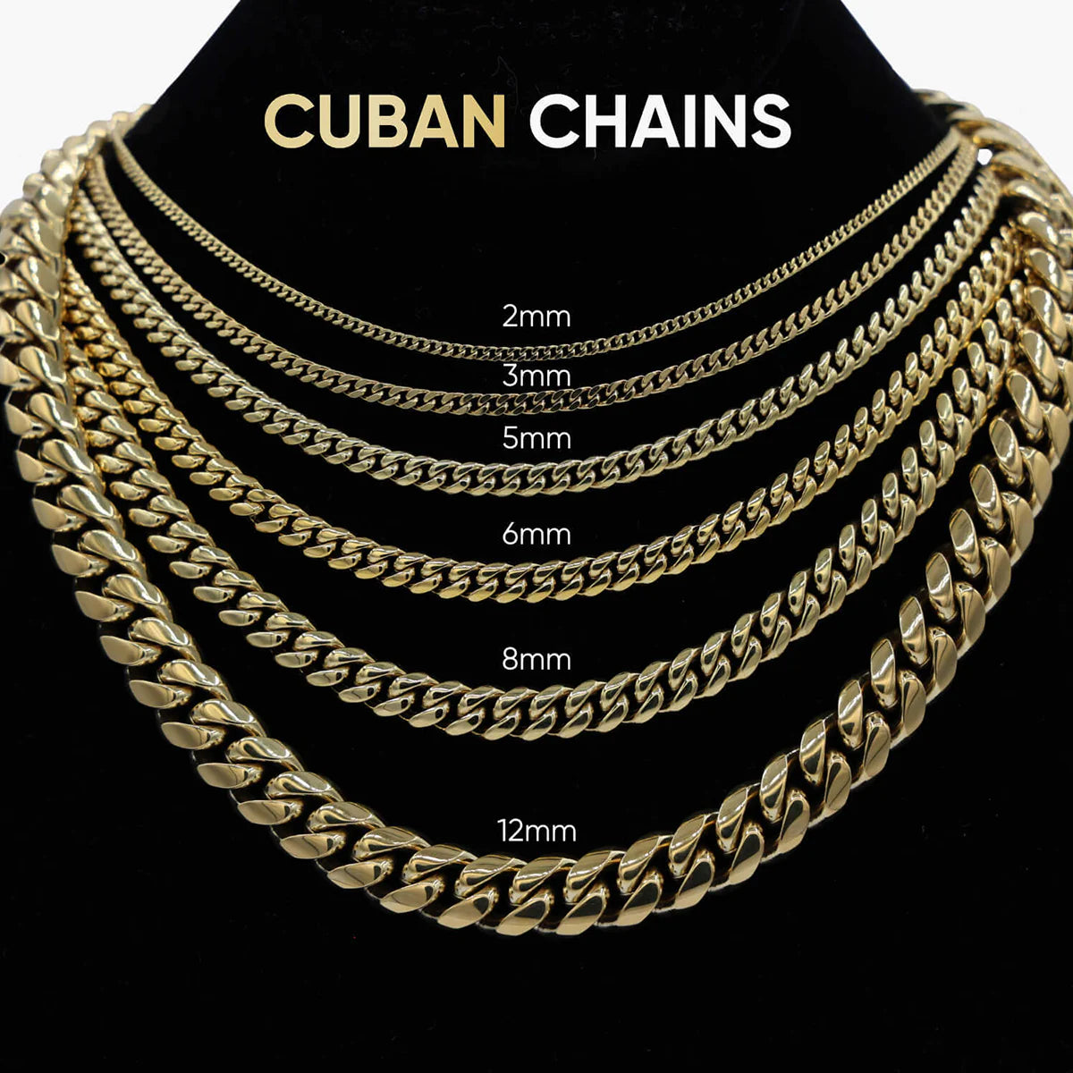 South Beach Cuban™ Chain in Yellow Gold- 5Mm