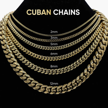 South Beach Cuban™ Chain in Yellow Gold- 5Mm