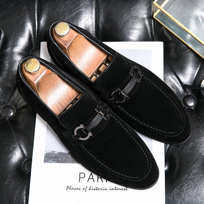 Spring Men's Matte Leather Shoes