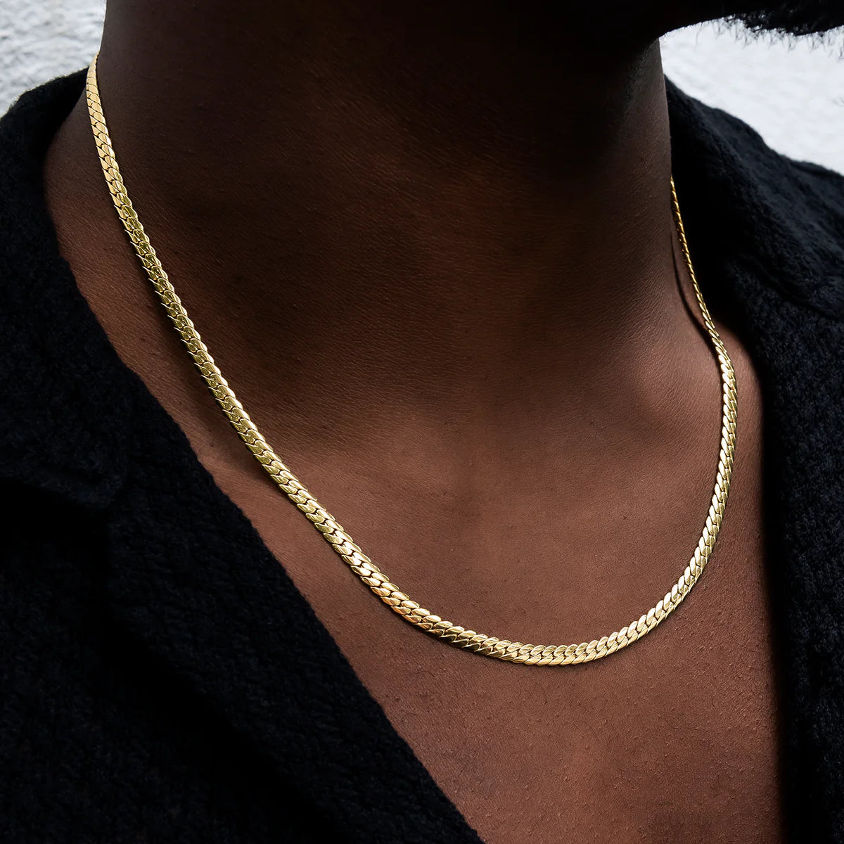 South Beach Cuban™ Chain in Yellow Gold- 5Mm