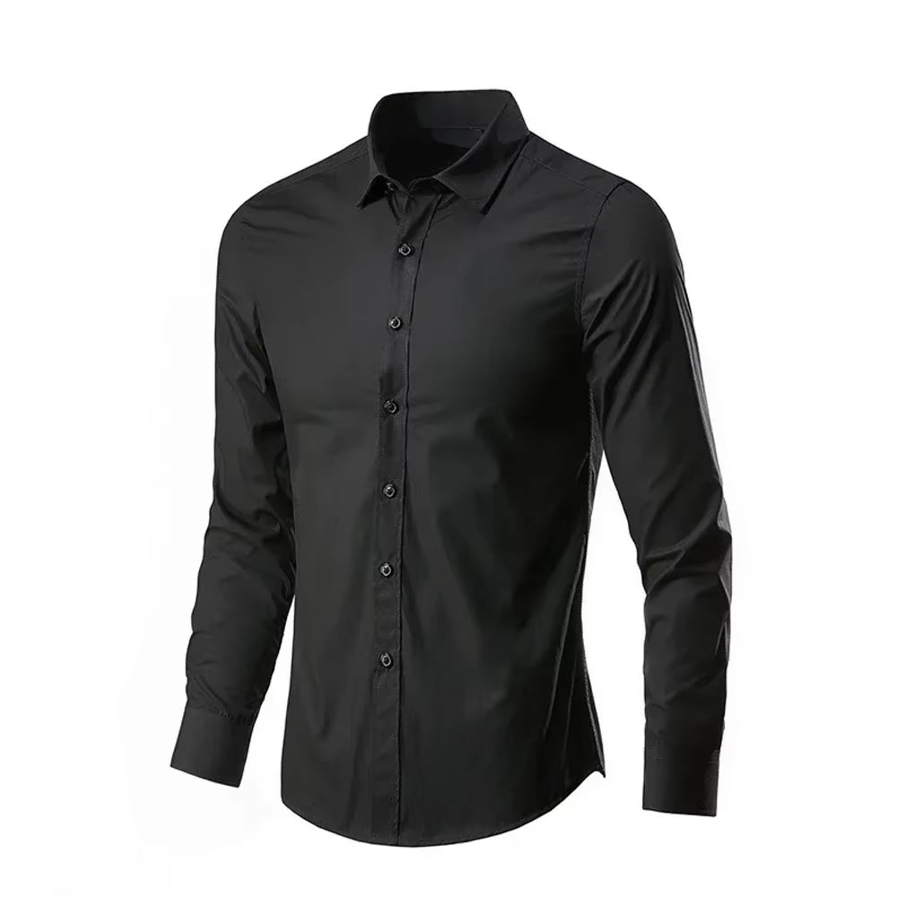 Appointments Men Shirt Tops Casual Classic Dress Shirt Fashion Long Sleeve Premium Wrinkle Resistant Brand New