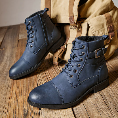 Worker Boot Men's Retro Lace Up High-top Martin Boots