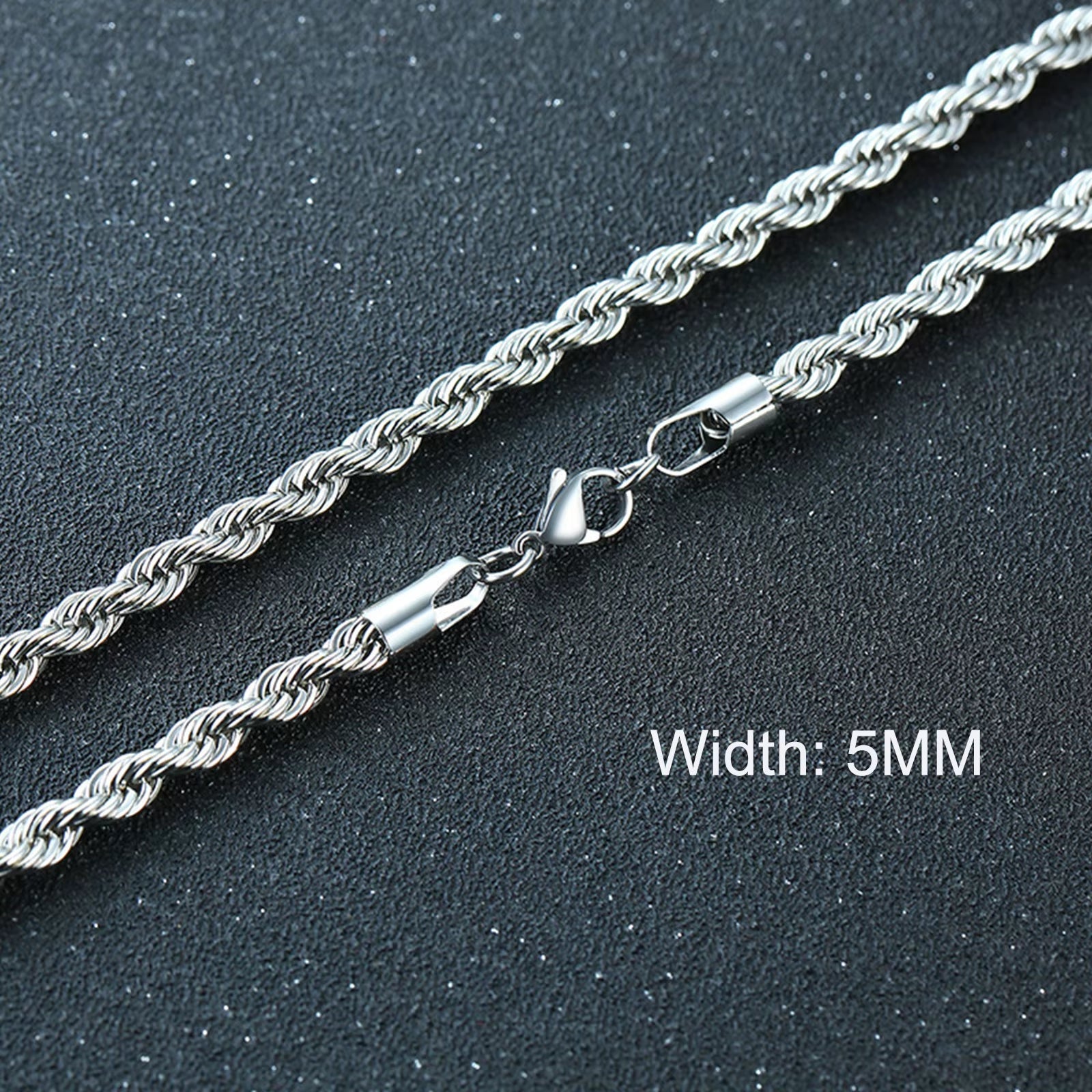 3-11Mm Cuban Chain Necklaces for Men Women,Punk Stainless Steel Curb Link Chain Collar,Jewelry Gift for Dad Husband BFF Birthday