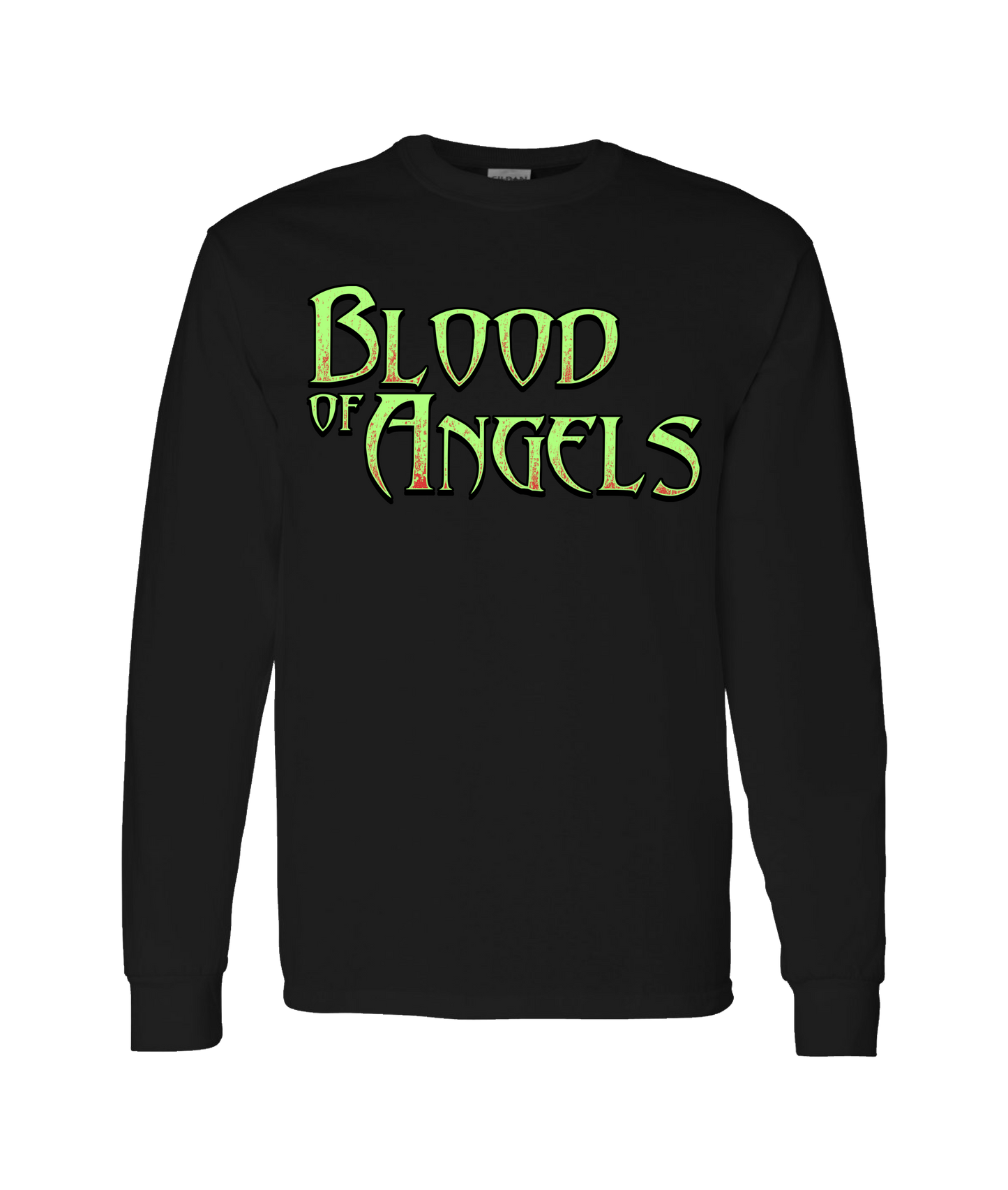 - Blood Green - Black Long Sleeve T