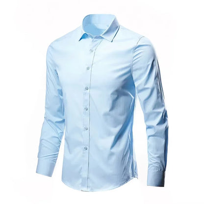 Appointments Men Shirt Tops Casual Classic Dress Shirt Fashion Long Sleeve Premium Wrinkle Resistant Brand New