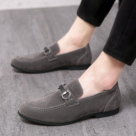 Spring Men's Matte Leather Shoes