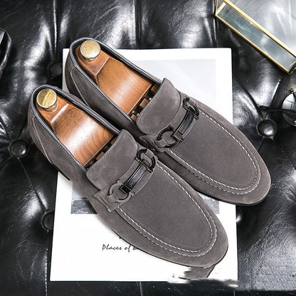 Spring Men's Matte Leather Shoes